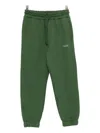 Msgm Drawstring-cuffed Side-pockets Sweatpants In Green