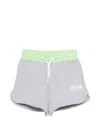 Msgm Drawstring-fastening Shorts In Gray