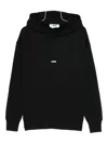 Msgm Hooded Sweatshirt Featuring Kangaroo Pocket In Black