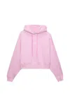 Msgm Drawstring Hoodie In Pink
