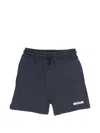 Msgm Drawstring Logo-detail Shorts In Blue