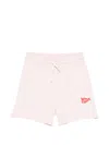 Msgm Drawstring Logo-detail Shorts In Pink