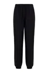 Msgm Drawstring Logo Track Pants In Black