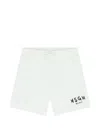 Msgm Drawstring Pocket Shorts In White