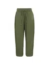 Msgm Drawstring Pocket Trousers In Green