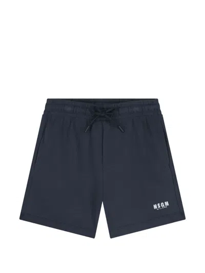 Msgm Babies' Drawstring Shorts In Multi