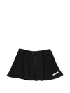 Msgm Drawstring Skirt In Black