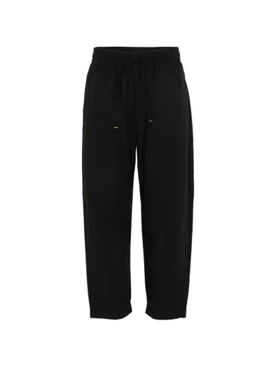 Msgm Kids' Drawstring Track Pants In Black