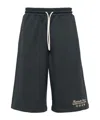Msgm Drawstring Track Shorts In Black