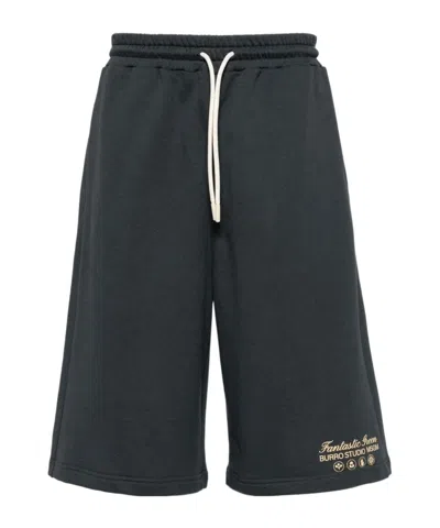 MSGM DRAWSTRING TRACK SHORTS