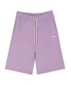 Msgm Drawstring Track Shorts In Purple