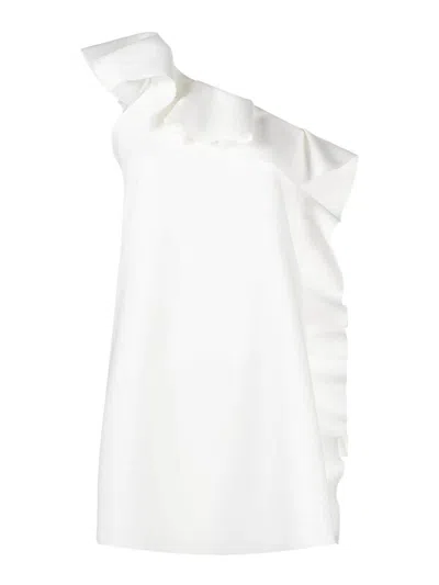 Msgm Dress In Cream