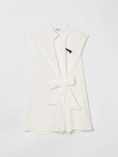 Msgm Dress  Kids Kids Color White