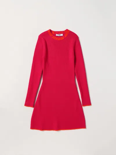 Msgm Kleid  Kids Kinder Farbe Fuchsia