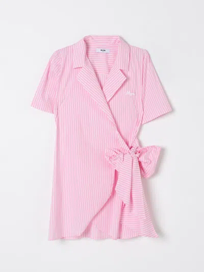 Msgm Dress  Kids Kids Color Pink