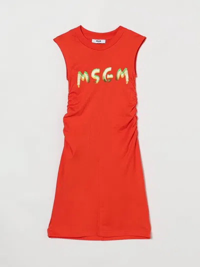 Msgm Dress Kids  Kids In Red