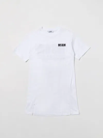 Msgm Dress  Kids Kids Colour White