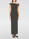 Msgm Dress Knee Length Wide Neck In Black