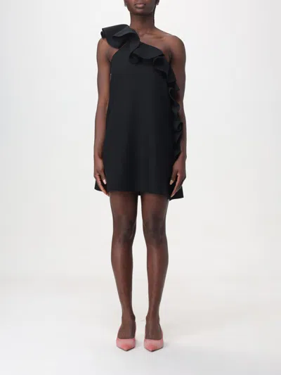 MSGM DRESS MSGM WOMAN COLOR BLACK,F16094002