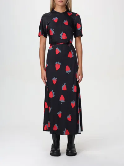 Msgm Dress  Woman Color Black In Schwarz