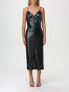 Msgm Sequin-embellished Midi Dress In Schwarz