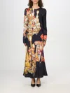 Msgm X Jan De Vliegher Woman Maxi Dress Midnight Blue Size 6 Viscose In Schwarz