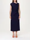 Msgm Dress  Woman Color Blue