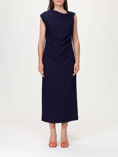 Msgm Dress  Woman Color Blue