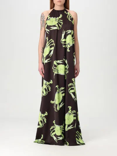 Msgm Dress  Woman Color Brown