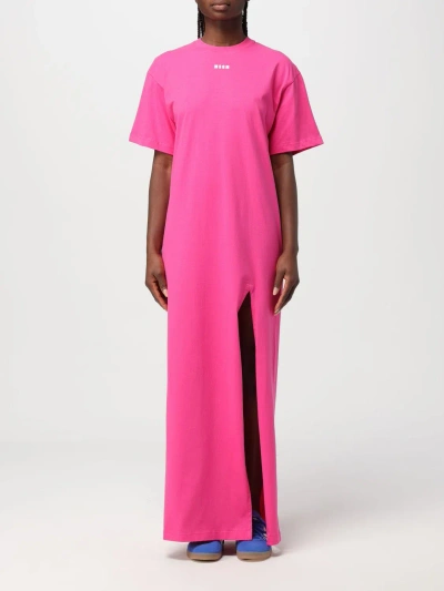 Msgm Dress  Woman Colour Fuchsia
