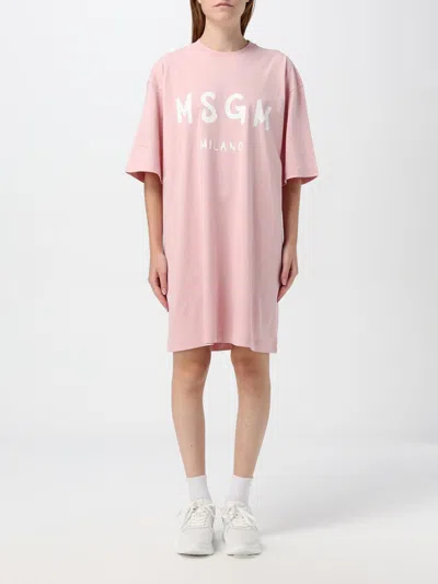 Msgm Dress  Woman Color Pink In Pink