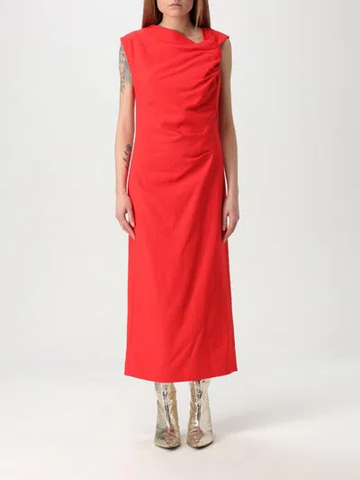 MSGM DRESS MSGM WOMAN COLOR RED,421144014