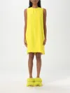 Msgm Dress  Woman Color Yellow In Gelb
