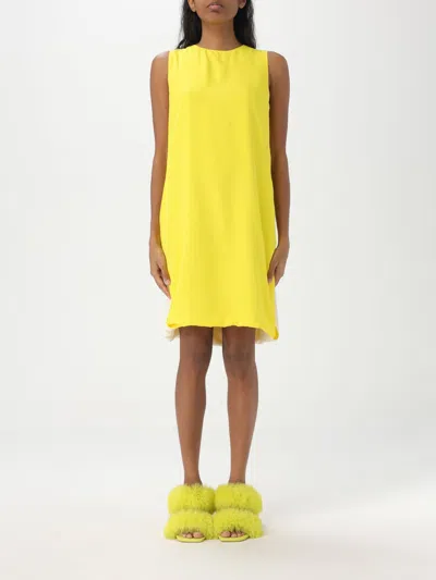 Msgm Kleider  Damen Farbe Gelb