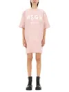 Msgm Woman Mini Dress Light Pink Size Xl Cotton In Pink