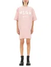 Msgm Woman Mini Dress Light Pink Size Xl Cotton In Pink