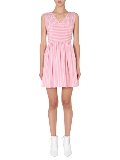 Msgm Dress Without Sleeves In Pink