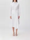 Msgm Asymmetrical Shirt Bodice Layered Wrap Dress In Multi