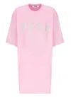 Msgm T-shirt Con Logo In Pink