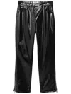 Msgm Drop-crotch Tapered Trousers In Black
