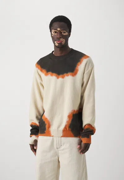 Pre-owned Msgm Ds! Ss23  Abstract Print Knitted Jumper