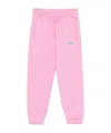 Msgm Elastic Drawcord Waist Sweatpants In Pink