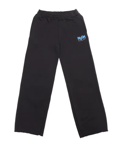 Msgm Elastic Waist Casual Pants In Black