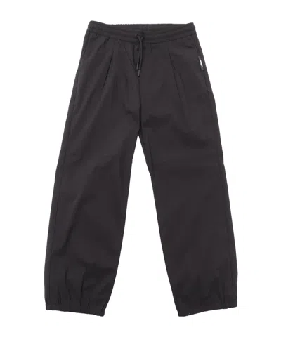 Msgm Elastic Waist Casual Pants In Black
