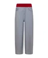 Msgm Elastic Waist Jeans In Gray