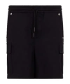 Msgm Drawstring-waist Bermuda Shorts In Black