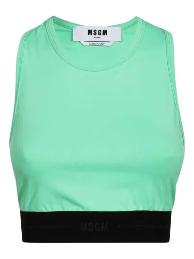 MSGM ELASTIC-WAISTBAND TANK TOP