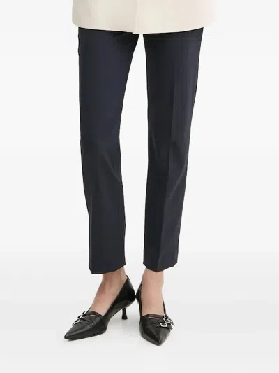Msgm Elastic-waistband Trousers In Black