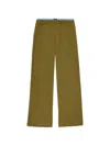 Msgm Elasticated Track Pants In Green