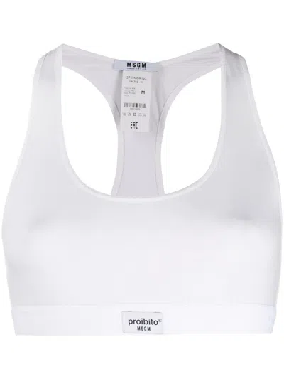 MSGM ELASTICATED TRIM BRA